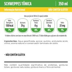 Agua Tonica Schweppes 1x350ml