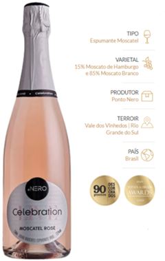 Espumante Celebration Moscatel Rose 1x750ml