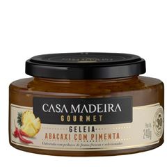 Geleia Casa Madeira Gourmet Abacaxi C Pimenta 1x240grs