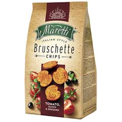 Bruschette Chips Tomato Olives E Oregano 1x85grs