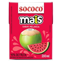 Agua De Coco Sococo Mais Melancia 1x200ml