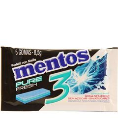 Goma De Mascar Pure Fresh Strong Mint 3 Mentos 1x8.5grs