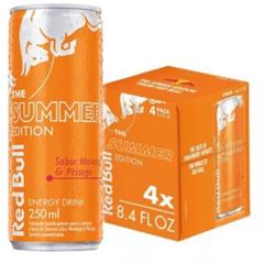 Red Bull Summer Edition Morango E Pessego 4packs 4x250ml