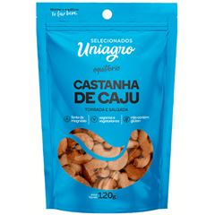 Castanha Uniagro De Caju Torrada E Salgada 1x120grs