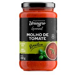 Molho Uniagro De Tomate Basilico 1x350grs