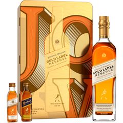 Whisky Johnnie Gold Sparkle Pack 2x50ml 1x750ml