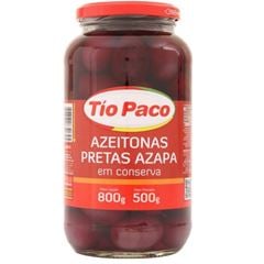 Azeitonas Tio Paco Pretas Azapa Em Conserva 1x500grs