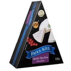 Queijo Tipo Brie Fracionado Faixa Azul 1x120grs