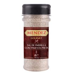 Sal De Parrilla Com Pimenta Preta Mendez 1x360grs