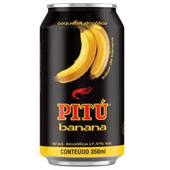 Aguardente Pitu Banana Lata 1x350ml