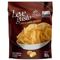 Chips Batata Leve Gusto Com Casca 1x90grs