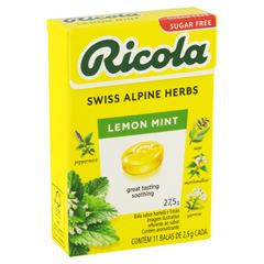 Pastilha Sui Ricola Sugarfree Lemon Mint 1x27.5grs