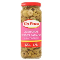 Azeitonas Tio Paco Verde Fatiada Em Conserva 1x175grs