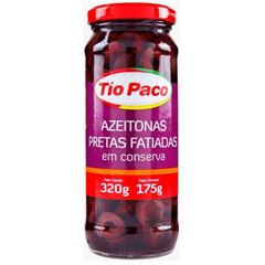 Azeitona Tio Paco Preta Fatiada Em Conserva 1x175grs