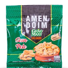 Amendoim Graomaxy Sem Pele 1x50grs