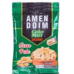 Amendoim Graomaxy Sem Pele 1x300grs