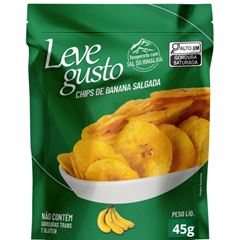 Chips De Banana Leve Gusto Temporada Com Sal 1x45grs