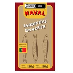Sardinha Em Azeite Naval 1x120grs