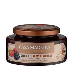 Geleia Casa Madeira Frutas Vermelhas Tradicional 1x240grs