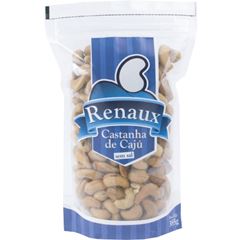 Castanha De Caju Renaux Torrada Sem Sal 385g