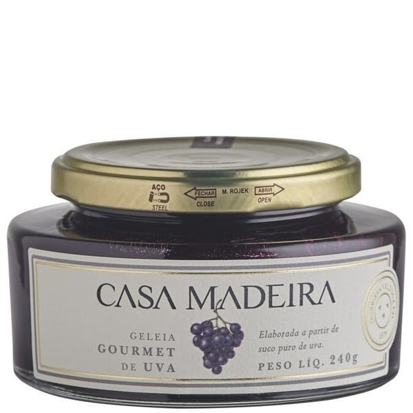 GELEIA DE UVA ORGANICO CASA DE MADEIRA 1X240GRS